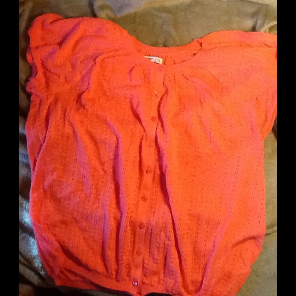 Orange Cardigan